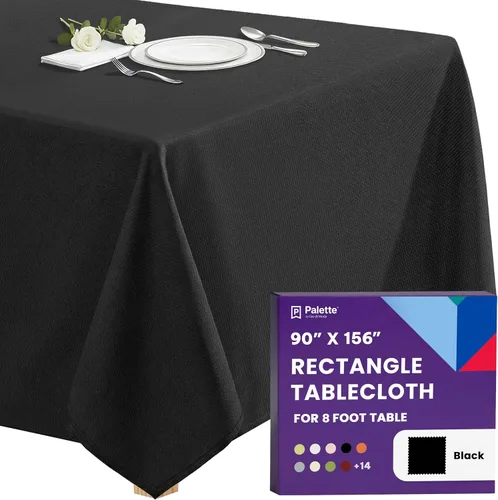 Miniatura 55 de Gee Di Moda - Mantel rectangular de 60 x 84 pulgadas – Mantel rectangular de poliéster lavable para mesa de 5 pies