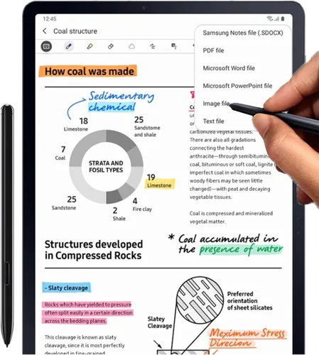 Miniatura 5 de Tab S7 S Pen compatible con Samsung Galaxy Tab S7 S7+ Plus (EJ-PT870) S8 S8+ S8 Ultra Touch Pen + puntas/puntas sin Bluetooth, negro místico
