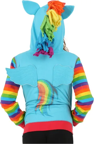 Miniatura 3 de My Little Pony - Sudadera con capucha con cremallera para niñas
