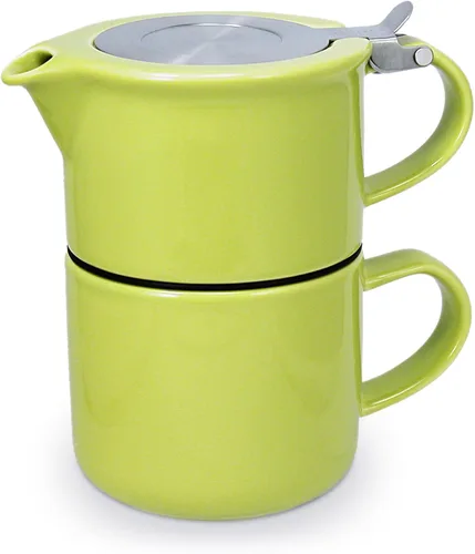 Miniatura 12 de FORLIFE Té para uno con infusor de 14 onzas, grafito negro