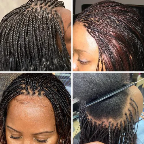 Miniatura 6 de Starlet - Extensiones de cabello humano virgen húmedo y ondulado súper a granel para micro trenzado, 18 pulgadas, 3.53 onzas, 2 paquetes