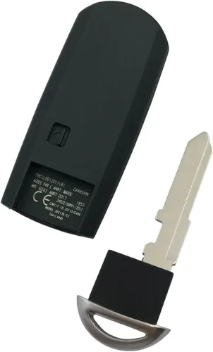 Miniatura 2 de Funda de repuesto para llavero Mazda sin llave, funda para llavero de automóvil con hoja sin cortar en blanco, Botón 3