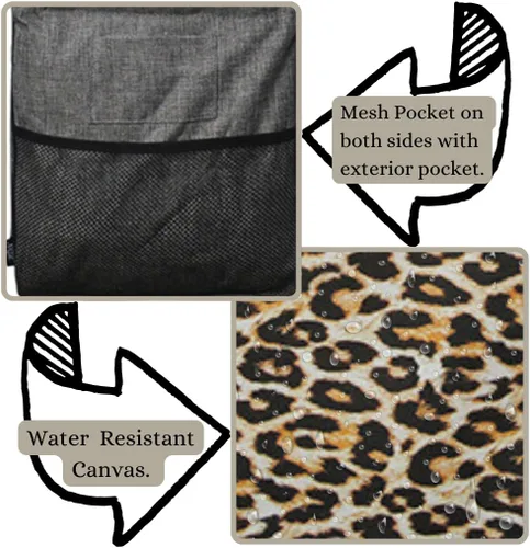 Miniatura 383 de NGIL Bolsa de comestibles reutilizable extra grande plegable de gran tamaño para comestibles, almacenamiento, picnic, playa, Bronco-negro occidental