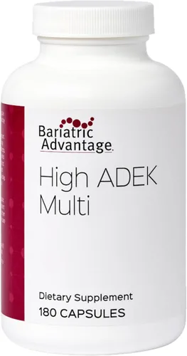 Bariatric Advantage High ADEK Multi - para pacientes con cirugía bariátrica - Multivitamínico con vitaminas A, D, E, K y minerales traza - 100% + DV