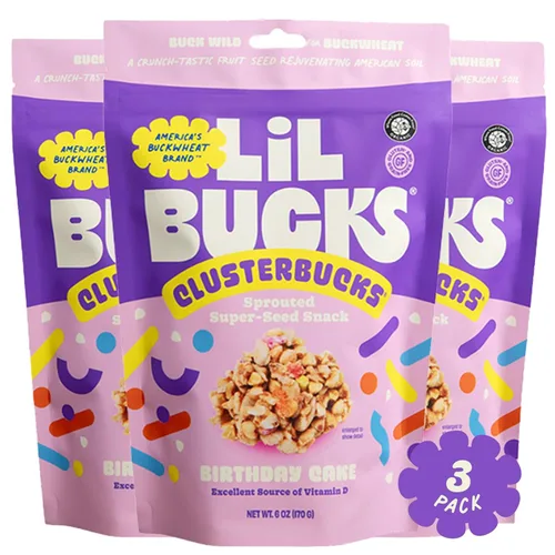Clusterbucks Superfood Clusters – Granola sin cereales, apta para dieta keto con trigo sarraceno germinado cultivado de forma regenerativa – Snack