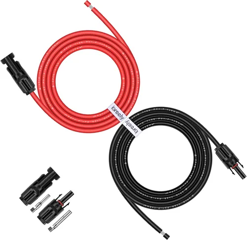 iGreely - Cable de extensión de panel solar - Cable de extensión solar de 10 pies (6 mm²) con conector hembra y macho, adaptador de cableado de