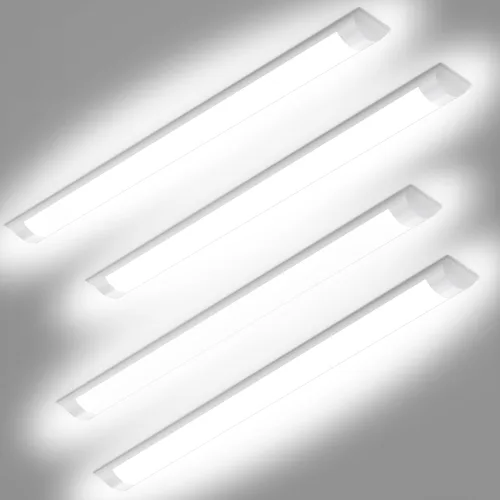 Miniatura 8 de DAKASON Paquete de 4 Lámparas LED de Techo de 2 Pies para Garaje Montaje al Ras, 18W 2160lm Iluminación LED para Taller Lámpara para Armario, Luces