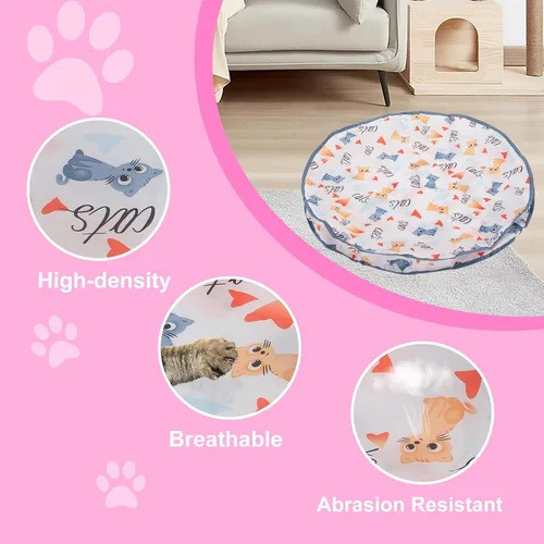 Miniatura 4 de Pelota de juguete interactiva para gatos, rodante rápido, juguetes automáticos para gatos activados por movimiento, sonido de pájaro simulado