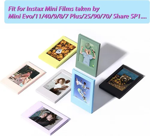 Miniatura 3 de Marco de fotos con soporte para Fujifilm Instax Mini 99 12 40 11 9 8 7+ 7s Evo Instant Camera Films Mini Link Smartphone Impresora Accesorios Fotos