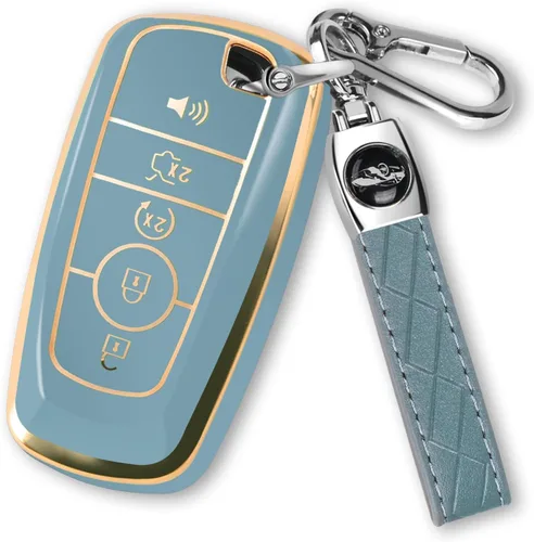 Miniatura 9 de MILD EAST para Ford Funda para llavero Llaveros para Ford Explorer Fusion Escape Edge Expedition F150 Maverick Mustang, Pequeño