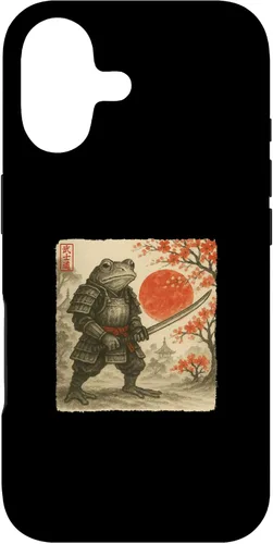 Miniatura 32 de Frog Samurai Japanese Warrior Costume Sumi-e Art Funny Case for iPhone 16