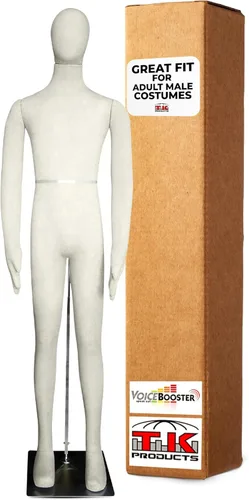 Miniatura 11 de Maniquí femenino, flexible y flexible de tamaño completo, suave, beige, por TK Products, ideal para disfraces