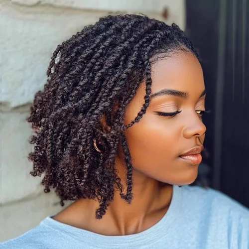 Miniatura 22 de COOKOO 9 paquetes de extensiones de cabello sintético de ganchillo pretrenzado de 6 pulgadas, trenzas mini de pasión preenlazadas, trenzas 1b#