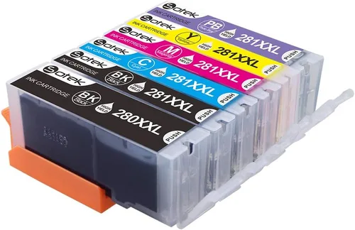 Miniatura 3 de Sotek Cartuchos de tinta compatibles PGI-280XXL CLI-281XXL 280XL 281XL 280 281, uso con PIXMA TS9120 TS8120 TS8220 TS8320 TS8322 TS9120 TS8100