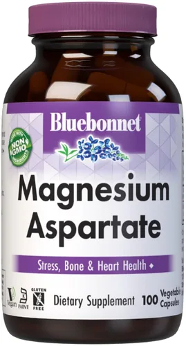 Miniatura 9 de BlueBonnet Nutrition Magnesio y B6 – 400 mg de óxido de magnesio y aspartato con vitamina B6 25 mg – Complejo de magnesio para corazón y cerebro