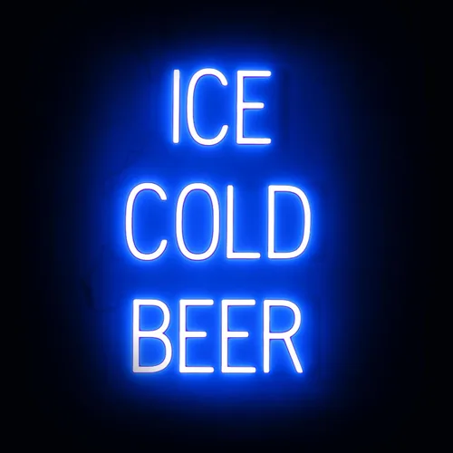 Miniatura 47 de SpellBrite Letrero de cerveza y vino Letrero de cerveza y vino neón, luz LED verde 22.0 x 15.0 pulgadas