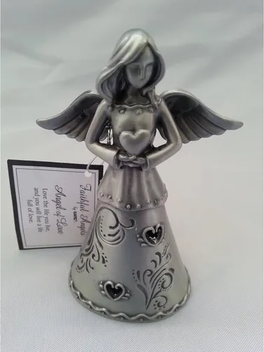Ganz Angel of Love - Figura de ángel de peltre de ángeles fieles, en caja de regalo