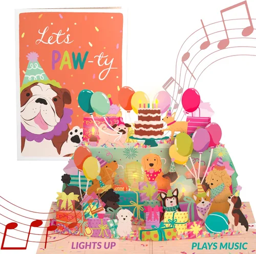 Miniatura 12 de Lovepop Tarjeta desplegable de cumpleaños para ella, él, hombres, mujeres, tarjetas de felicitación de animales 3D, cumpleaños, 5 x 7 pulgadas
