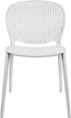 Miniatura 9 de 2xhome Juego de 2 sillas de comedor para patio Silla auxiliar moderna apilable para piscina al aire libre Plástico resistente a la intemperie