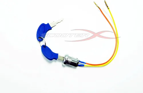 Miniatura 2 de Interruptor de encendido de 2 cables con 2 teclas, se adapta a muchos scooters de gas y eléctrico, Go Kart y bicicletas de bolsillo [1101]