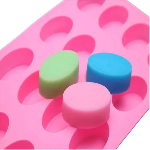 Miniatura 6 de Joyeee Molde ovalado de silicona para pudín, reutilizable de silicona para bricolaje, molde para hornear, pastel, galletas, magdalenas, chocolate