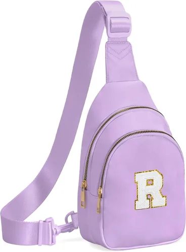 Miniatura 49 de Regalos de cumpleaños Viverte para niñas de 7, 8, 9, 10, 11, 12, 13 años, pequeño bolso cruzado de hombro con inicial, bolso cruzado de hombro