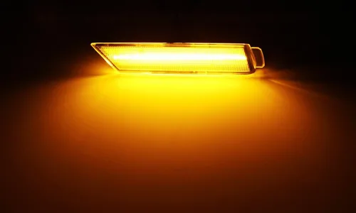 Miniatura 2 de iJDMTOY Lente ahumada 27-SMD ámbar Full LED delantero parachoques lateral kit de luz de marcador compatible con Chevy Camaro 2010-15 reemplazar OEM
