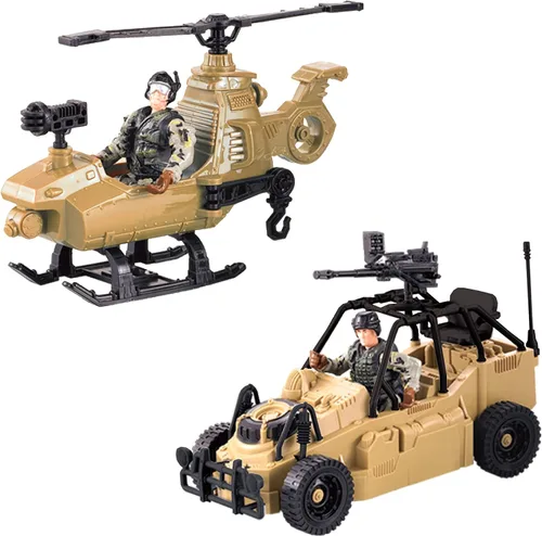 Miniatura 8 de Lollipop Figuras de acción del ejército de los Estados Unidos y juguetes militares de motos de nieve para niños con móvil de nieve, soldado