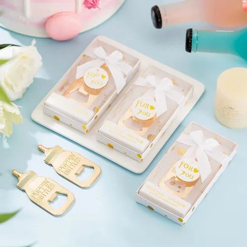 Miniatura 5 de 24 abridores de biberones favoritos para baby shower, regalos, decoraciones o cajas de regalo de recuerdo para invitados, diseño Poppin para niños
