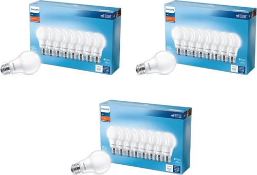 Miniatura 8 de Philips - Bombilla LED A19 equivalente a 75 vatios, no regulable, E26, luz blanca suave (2700 K), paquete de 16