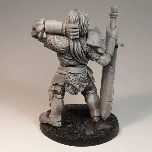 Miniatura 4 de Stonehaven Storm Giant Miniature - 92mm Urethane Resin Figure, 28mm Scale, with Scenic Base, Unpainted, Made in USA