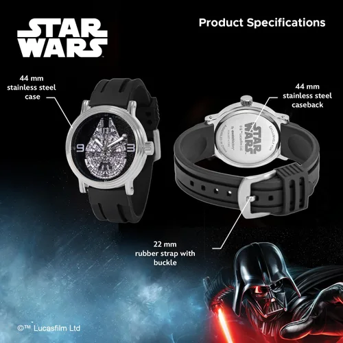 Miniatura 3 de Star Wars Reloj de cuarzo analógico vintage para adultos