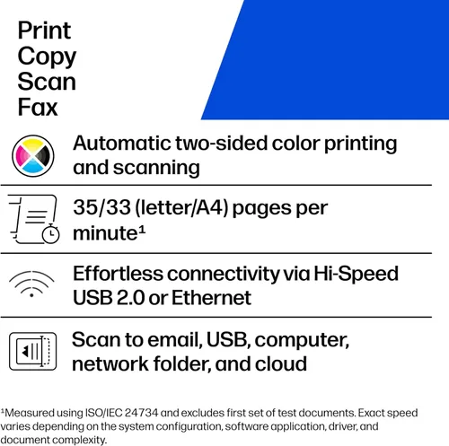 Miniatura 2 de HP Impresora Color LaserJet Pro MFP 4301fdn, impresión, escaneo, copia, fax, configuración rápida, fácil, impresión móvil, seguridad avanzada, lo