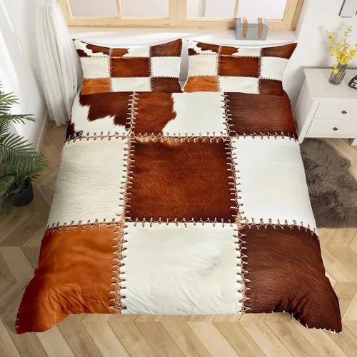 Miniatura 12 de Feelyou Juego de ropa de cama de animales del zoológico, tamaño individual, funda de edredón de animales de dibujos animados para adolescentes