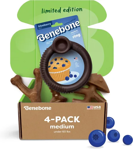 Miniatura 15 de Benebone - Paquete de 4 juguetes para masticar pequeños para perros agresivos, fabricados en Estados Unidos, para perros de 13.6 kg y menos