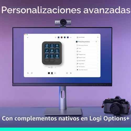 Miniatura 5 de Logitech MX Creative Console, 9 teclas LCD personalizables, accesorios Stream Deck, dial de control para diseño gráfico, Adobe, Zoom, Spotify
