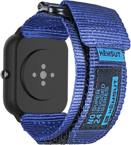 Miniatura 9 de Correas de reloj compatibles con Amazfit, correa deportiva de nailon resistente con diseño de bucle tejido para Amazfit GTS 4/4 Mini/3/2/2e/2 mini