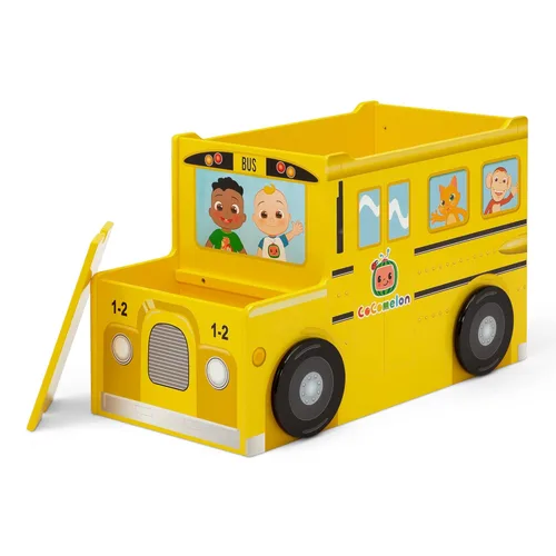 Miniatura 15 de Delta Children CoComelon - Caja de juguetes para autobús escolar + silla tapizada Delta Children CoComelon (paquete)