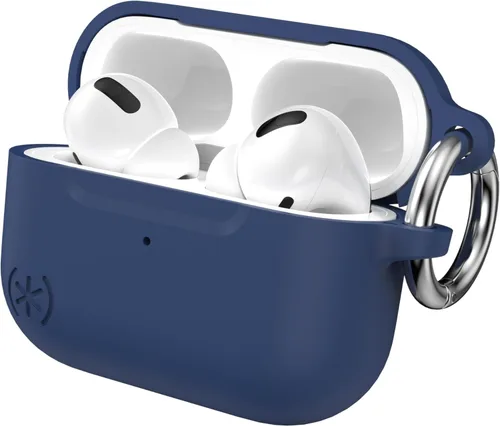 Speck Funda AirPods Pro para Apple AirPods Pro de 1ª generación y AirPods Pro de 2ª generación, revestimiento suave al tacto duradero con accesorio