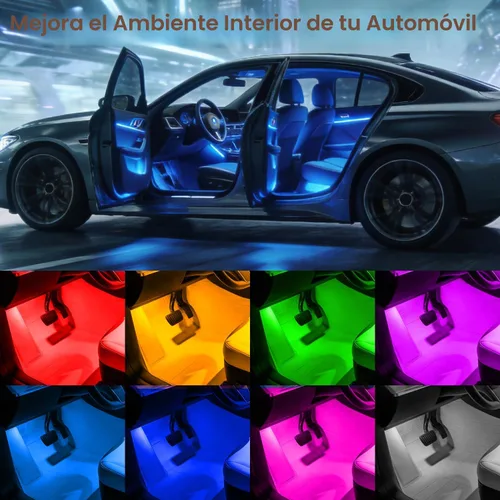 Miniatura 5 de 4 piezas de luces estroboscópicas LED inalámbricas con control remoto, 8 colores, carga USB, impermeables, luces de advertencia de emergencia