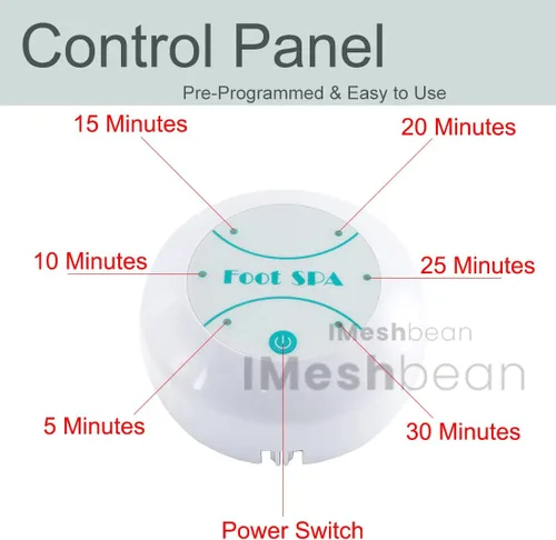 Miniatura 2 de iMeshbean® Máquina de baño de pies de desintoxicación iónica iónica, máquina de desintoxicación de pies con bañera, 2 matrices, 140 revestimientos
