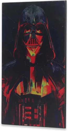 Miniatura 2 de Open Road Brands Disney Star Wars Darth Vader Close-Up - Decoración de pared de madera metálica - Ominous Darth Vader arte de pared para cueva