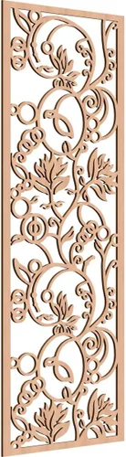 Miniatura 79 de 9 3/8"W x 24 3/8"H x 1/4"T Caspio Decorativos Paneles De Pared De Madera De Calado, Roble Rojo rojo (Red Oak)