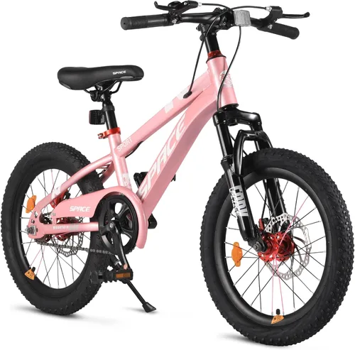 Bicicleta para niños ONLYGU - Bicicleta de 18 20 pulgadas para niños y niñas con asiento ajustable y freno de mano, bicicletas para niños de 7 a 13