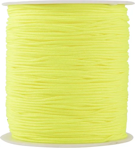 Miniatura 149 de KONMAY 1 rollo de cuerda de nailon para hacer pulseras de 150 yardas, trenzado de nailon Shamballa Macramé/cordón de cuentas de 0.4mm, cordón