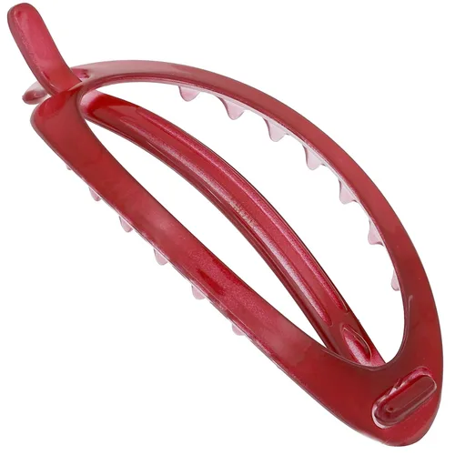 Miniatura 16 de Camila Paris CP2320 - Pinza de pasador de pelo francés, soporte flexible para cola de caballo sin piezas metálicas, pinzas de agarre fuerte