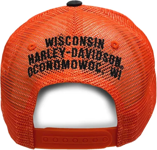 Miniatura 2 de Harley-Davidson Legendary H-D - Gorra de camionero de malla con bloques de color, color negro