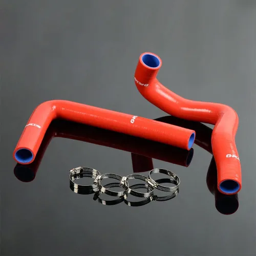 Miniatura 10 de G-PLUS Manguera de radiador de silicona compatible con Toyota Supra JZA80 NA NON Turbo 2JZ-GE 1993-1998, color negro