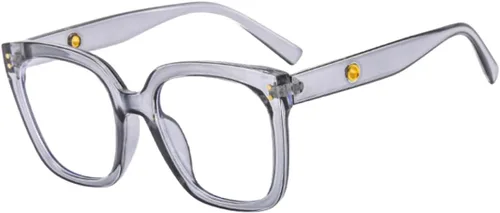 Miniatura 8 de Shiratori Lentes de bloqueo de luz azul, rectangular, elegante, aspecto preppy, marco multicolor para mujeres y hombres