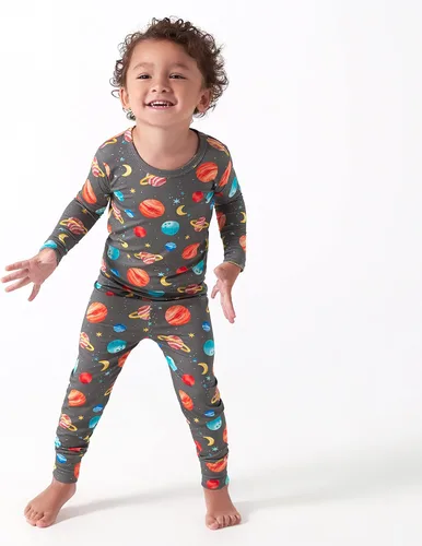 Miniatura 3 de Gerber Pijama unisex de 2 piezas para bebé y niño pequeño, con viscosa hecha de eucalipto